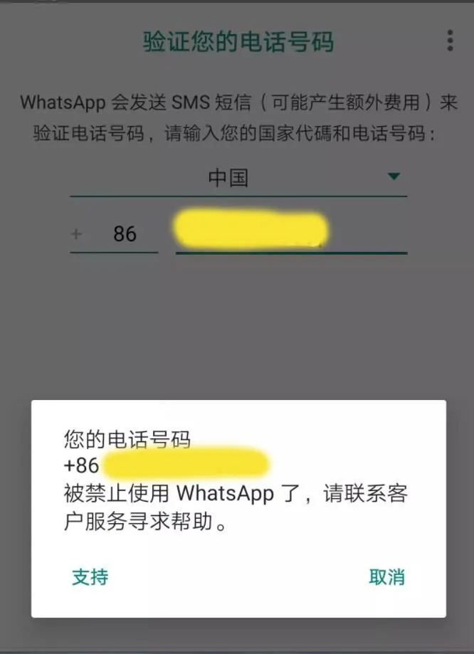 whatsapp无法发送sms验证码,whatsapp我们无法发送sms短信至您的电话号码