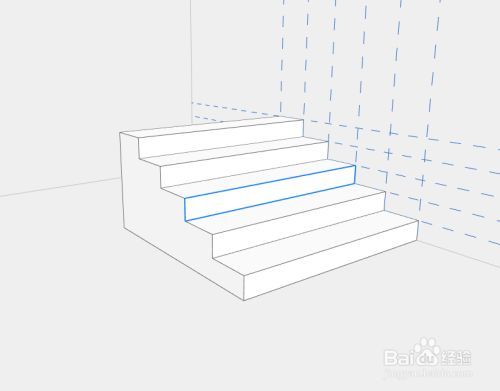 三维立体梯子画法,超简单的3d立体梯子画,保证你一学就会